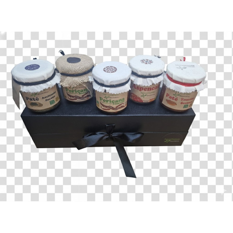 ESTUCHE GOURMET  NEGRO 5  BOTES