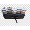 ESTUCHE GOURMET  NEGRO 5  BOTES