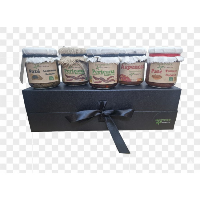 ESTUCHE GOURMET  NEGRO 5  BOTES