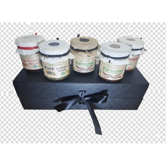 ESTUCHE GOURMET  NEGRO 5  BOTES