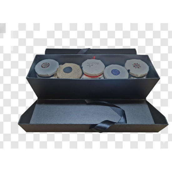 ESTUCHE GOURMET  NEGRO 5  BOTES