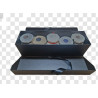 ESTUCHE GOURMET  NEGRO 5  BOTES