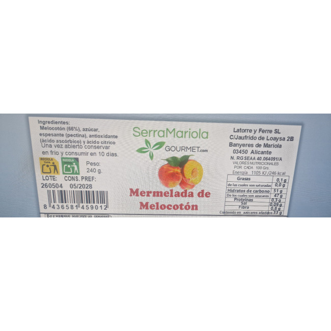 Mermelada de Melocoton