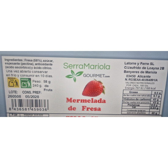 Mermelada de Fresa