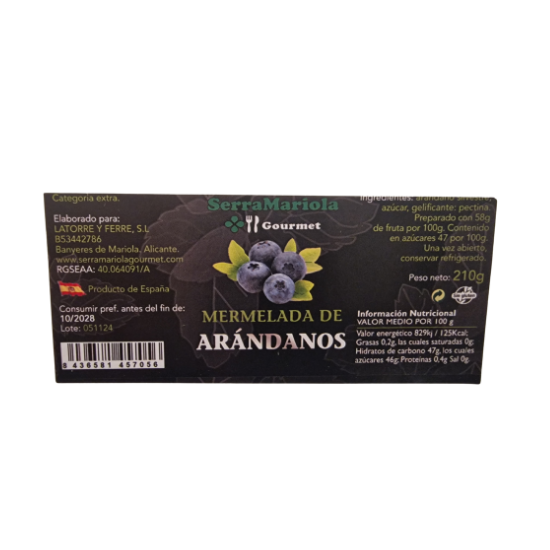 Mermelada Premium de Arándanos