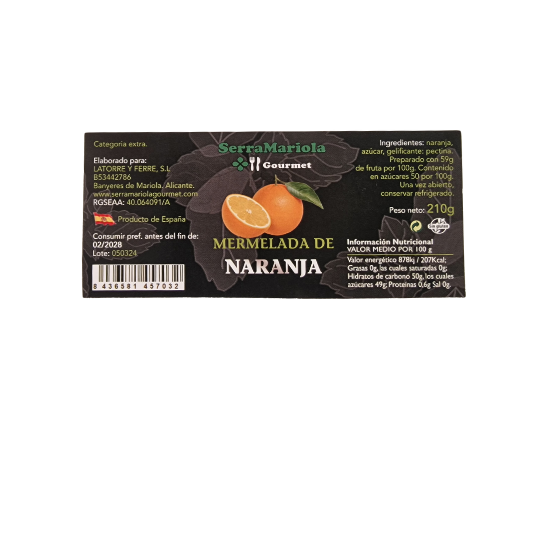 Mermelada Premium de Naranja