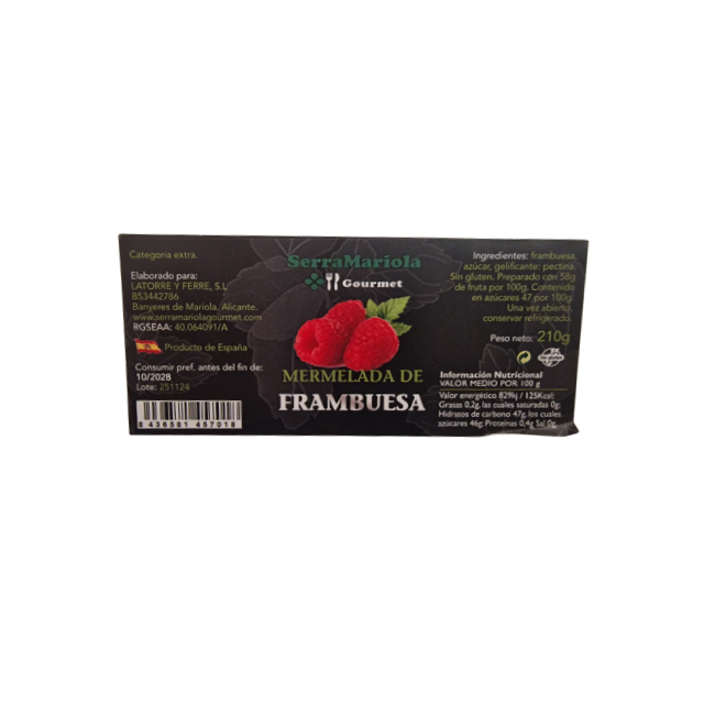 Mermelada Premium de Frambuesa