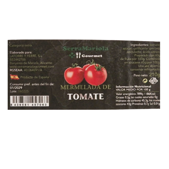 Mermelada Premium de Tomate