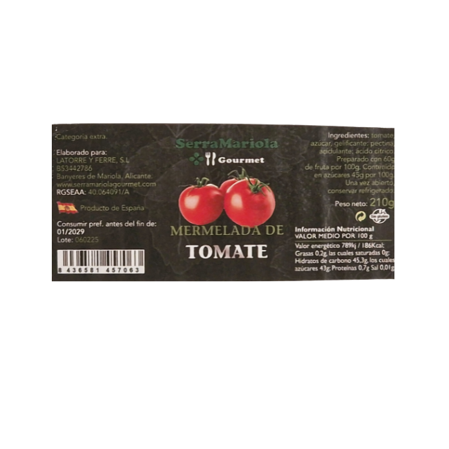 Mermelada Premium de Tomate